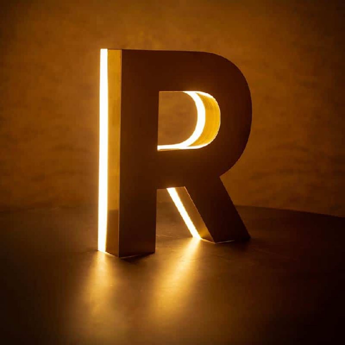 Acrylic 3D Letter Rising with LED