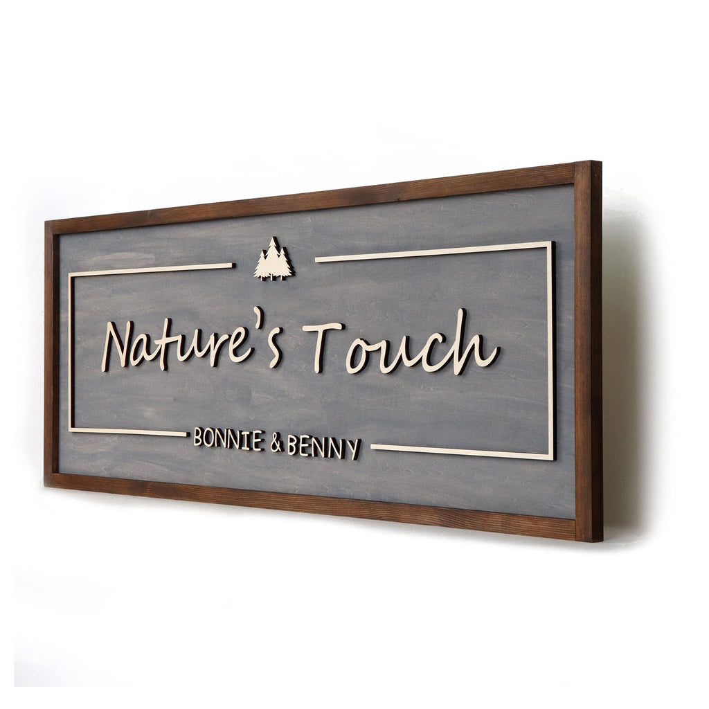 Large 3D Wood Sign Custom Laser Wooden Letters Wall Decorative