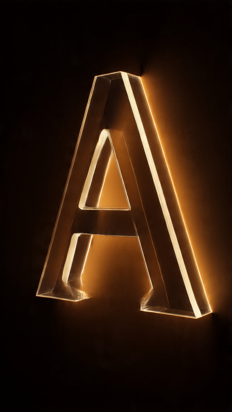Acrylic Letter Rising without LED (Per Inch)