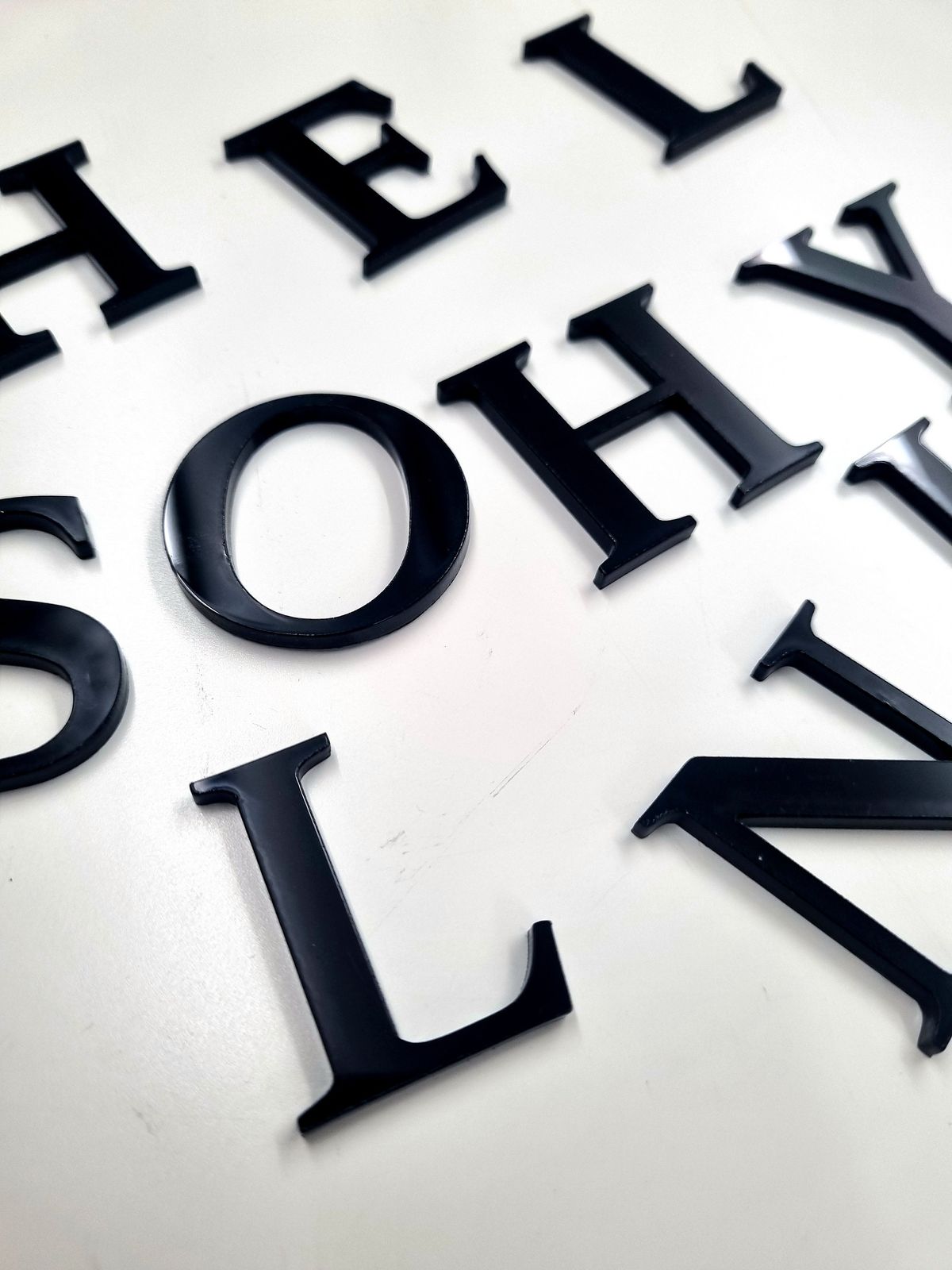 Acrylic Letter Cutting Only (Per Inch)