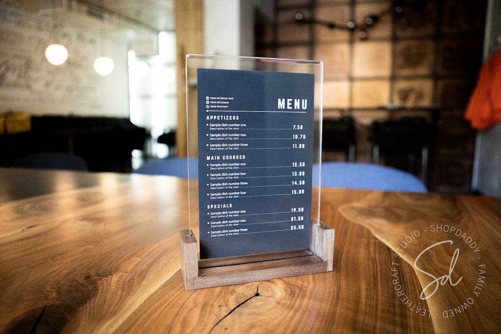 Menu LED Stand