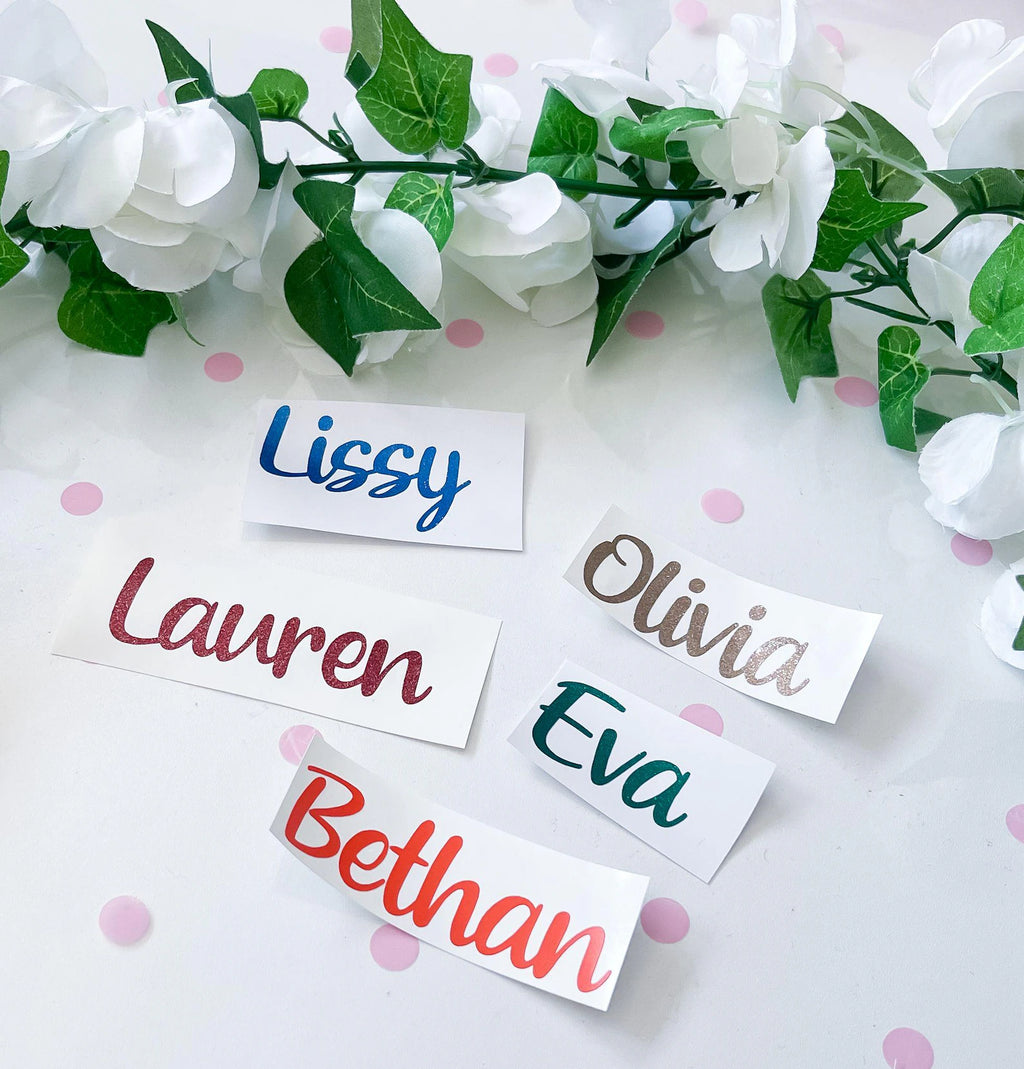Handwritten Calligraphy Vinyl Stickers